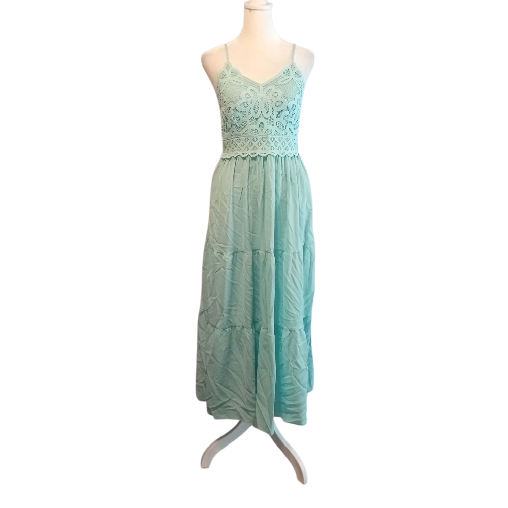 Dokuritu Women's Beach Crochet Lace Maxi Dress
